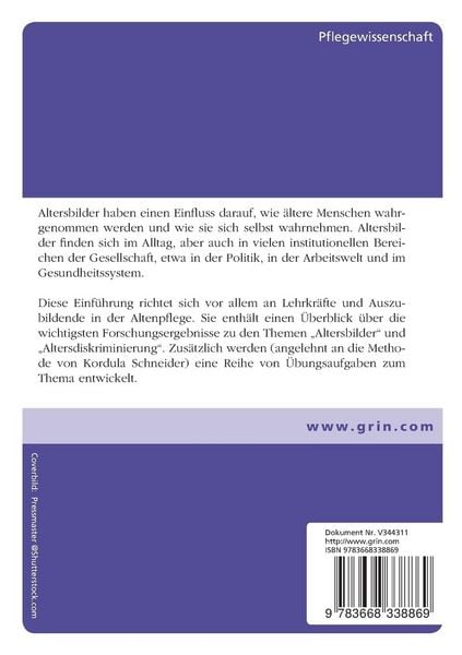 Produktbild: Altersbilder in unserer Kultur. Ein &Uuml;bungsheft f&uuml;r die Pflegeausbildung