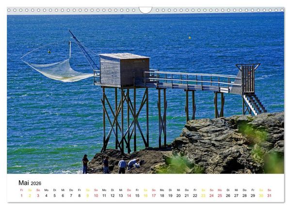 Produktbild: Vend&eacute;e Aus dem Meer steigender Himmel Frankreichs (Wandkalender 2026 DIN A3 quer), CALVENDO Monatskalender