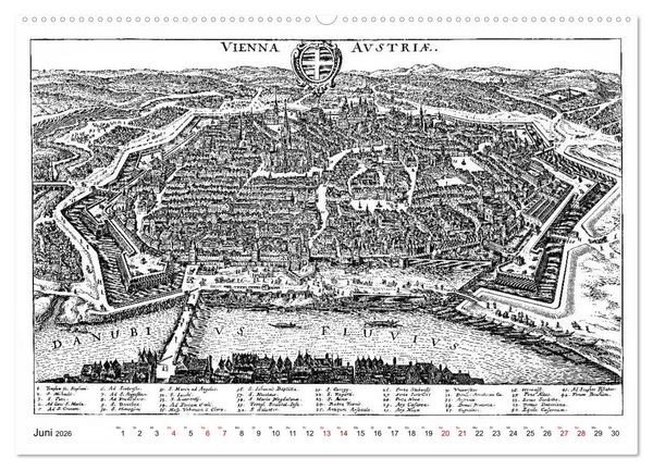Produktbild: TU FELIX AUSTRIA - Wien in alten Ansichten (Wandkalender 2026 DIN A2 quer), CALVENDO Monatskalender