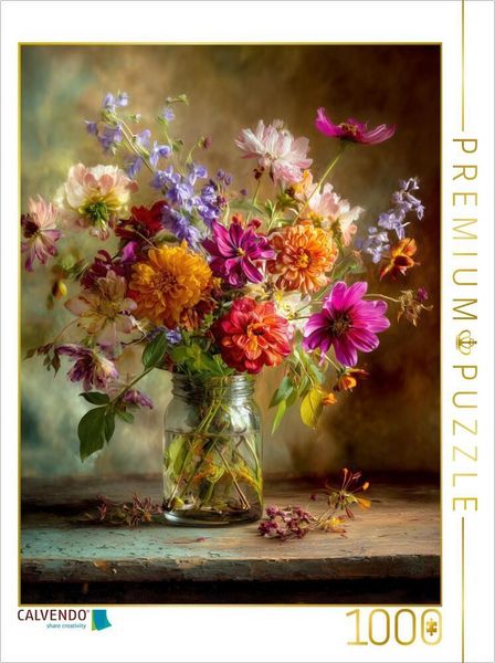Produktbild: CALVENDO Puzzle Edwardianische Elegan, wo Blumen im Abendlicht tr&auml;umen | 1000 Teile Lege-Gr&ouml;&szlig;e 64x48cm Foto-Puzzle f&uuml;r gl&uuml;ckliche Stunden