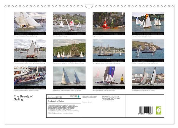Produktbild: The Beauty of Sailing (Wall Calendar 2027 DIN A3 landscape), CALVENDO 12 Month Wall Calendar