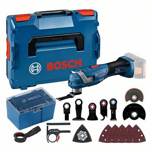 Bosch Professional GOP 18V-34 06018G2002 Akku-Multifunktionswerkzeug ohne Akku, ohne Ladegerät, mit Zubehör, inkl. Koffer