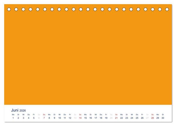 Produktbild: Farbiger Bastelkalender (Tischkalender 2026 DIN A5 quer), CALVENDO Monatskalender