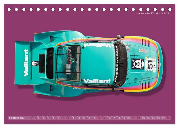 Produktbild: Tourenwagen Classics (Tischkalender 2026 DIN A5 quer), CALVENDO Monatskalender