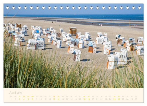 Produktbild: Traumstr&auml;nde der Nordsee (Tischkalender 2026 DIN A5 quer), CALVENDO Monatskalender