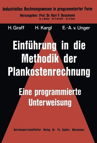 Produktbild: Einf&uuml;hrung in die Methodik der Plankostenrechnung