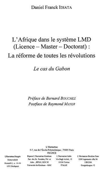 Produktbild: Afrique dans le systeme l'