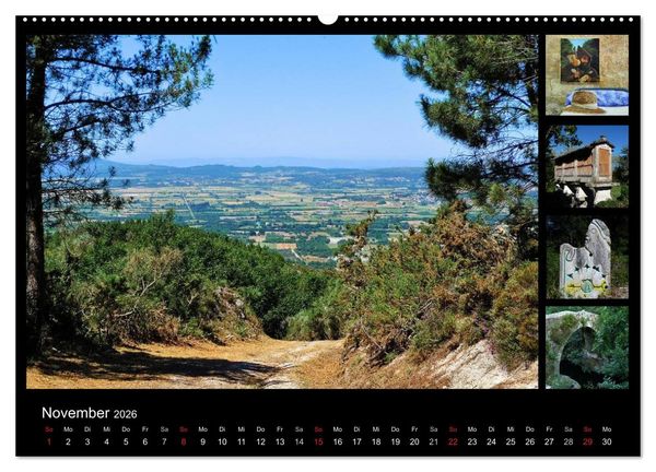 Produktbild: Via de la Plata - auf dem Jakobsweg von Sevilla nach Santiago (Wandkalender 2026 DIN A2 quer), CALVENDO Monatskalender