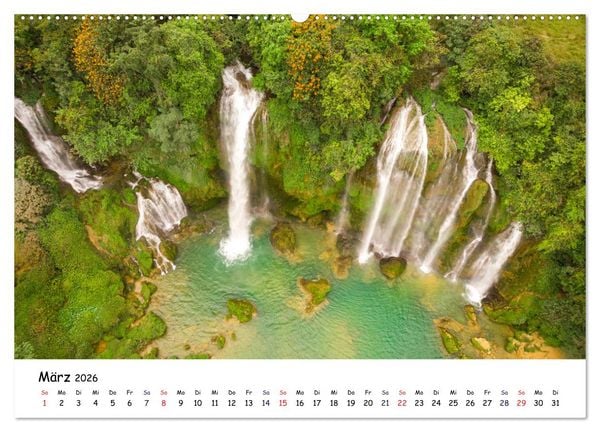 Produktbild: Vietnam aus der Luft (hochwertiger Premium Wandkalender 2026 DIN A2 quer), Kunstdruck in Hochglanz