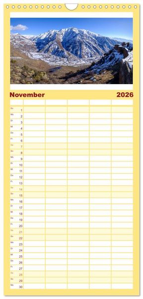Produktbild: Familienplaner 2026 - Armenien - Ein wundersch&ouml;nes Naturerlebnis. mit 5 Spalten (Wandkalender, 21 x 45 cm) CALVENDO