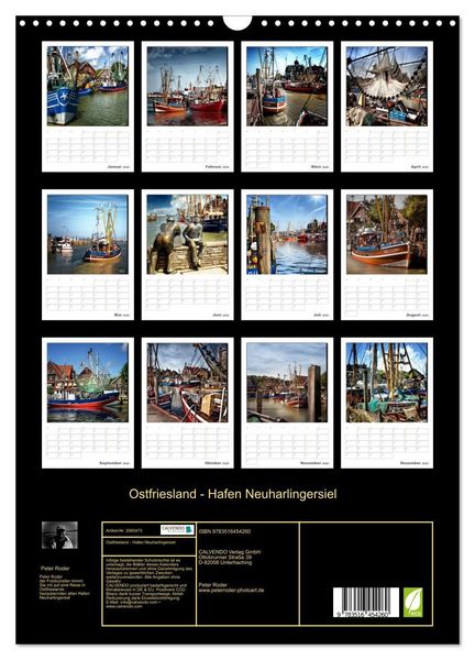 Produktbild: Ostfriesland - Hafen Neuharlingersiel (Wandkalender 2026 DIN A3 hoch), CALVENDO Monatskalender