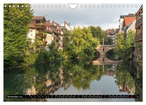 Produktbild: Wunderbares N&uuml;rnberg (Wandkalender 2026 DIN A4 quer), CALVENDO Monatskalender