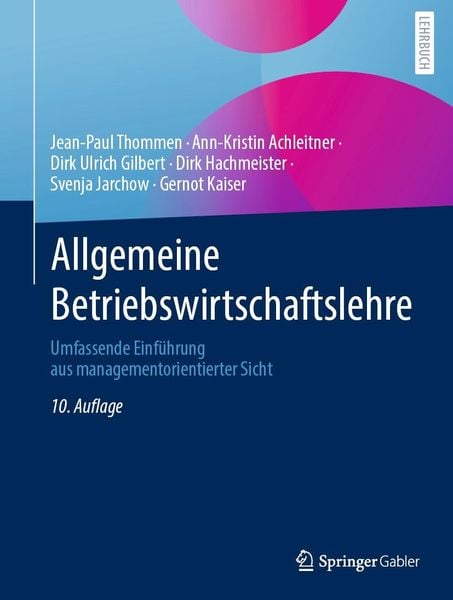 Produktbild: Allgemeine Betriebswirtschaftslehre