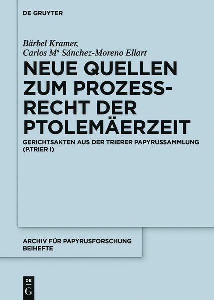 Produktbild: Neue Quellen zum Proze&szlig;recht der Ptolem&auml;erzeit