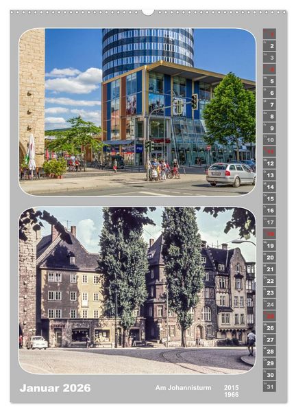 Produktbild: Jena im Wandel (hochwertiger Premium Wandkalender 2026 DIN A2 hoch), Kunstdruck in Hochglanz