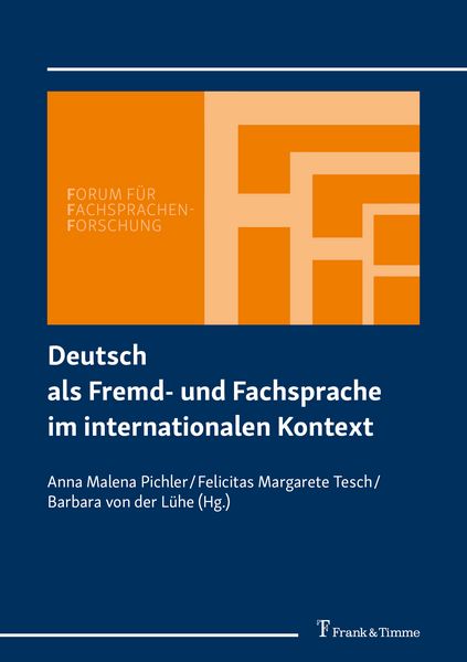 Produktbild: Deutsch als Fremd- und Fachsprache im internationalen Kontext