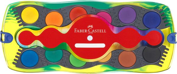 Produktbild: Faber-Castell Farbkasten Connector 12 Farben Dino