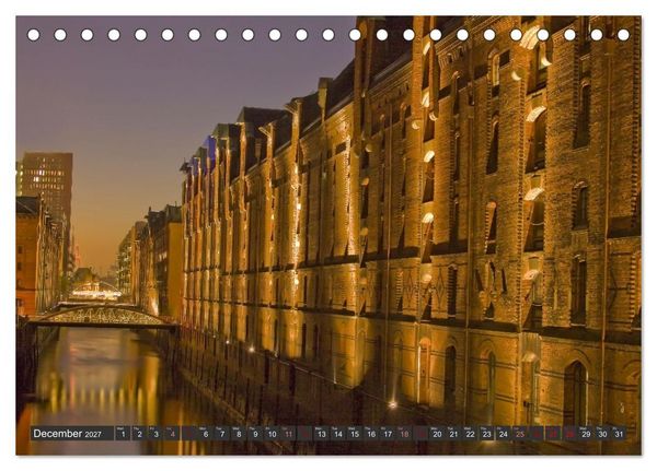 Produktbild: Hamburg.Discover northern Germany&rsquo;s cosmopolitan city (Desk Calendar 2027 DIN A5 landscape), CALVENDO 12 Month DeskCalendar