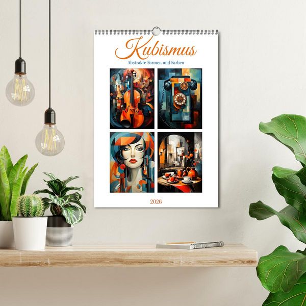 Produktbild: Kubismus - Abstrakte Formen und Farben (Wandkalender 2026 DIN A3 hoch), CALVENDO Monatskalender