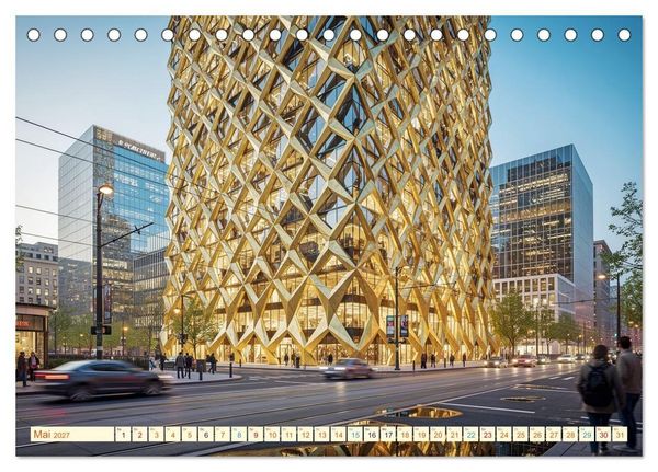 Produktbild: Architektur gegen Hitze - Licht. Schatten. Strukturen. Wasser (Tischkalender 2027 DIN A5 quer), CALVENDO Monatskalender