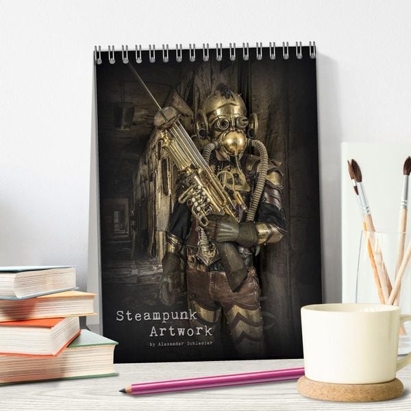 Produktbild: Steampunk Artwork (Tischkalender 2026 DIN A5 hoch), CALVENDO Monatskalender