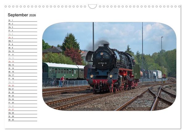 Produktbild: Unter Dampf - Dampflokromantik (Wandkalender 2026 DIN A3 quer), CALVENDO Monatskalender