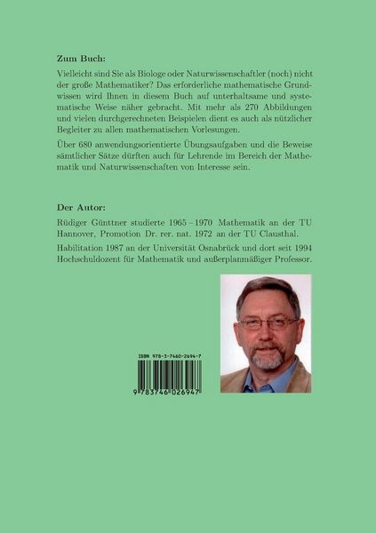 Produktbild: Mathematik f&uuml;r Biologen und Anwender