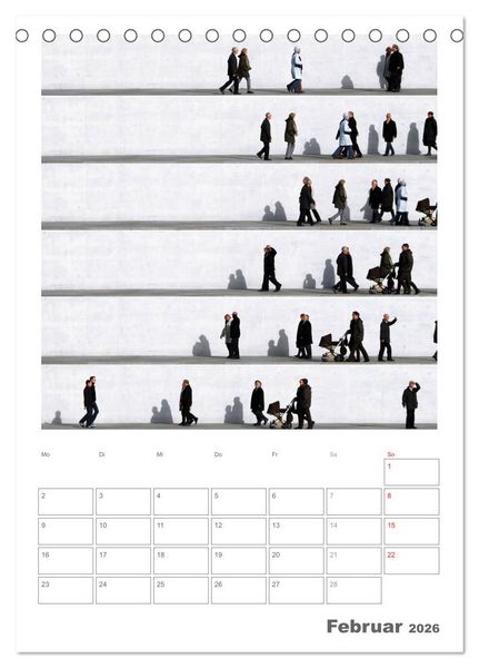 Produktbild: Wall People - Bilderserie von Eka Sharashidze (Tischkalender 2026 DIN A5 hoch), CALVENDO Monatskalender