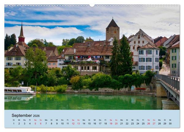 Produktbild: Impressionen vom Hochrhein (hochwertiger Premium Wandkalender 2026 DIN A2 quer), Kunstdruck in Hochglanz