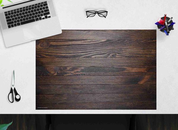 Produktbild: Cover-your-desk Schreibtischunterlage f&uuml;r Kinder und Erwachsene Holzoptik dunkelbraun, aus hochwertigem Vinyl , 60 x 40 cm