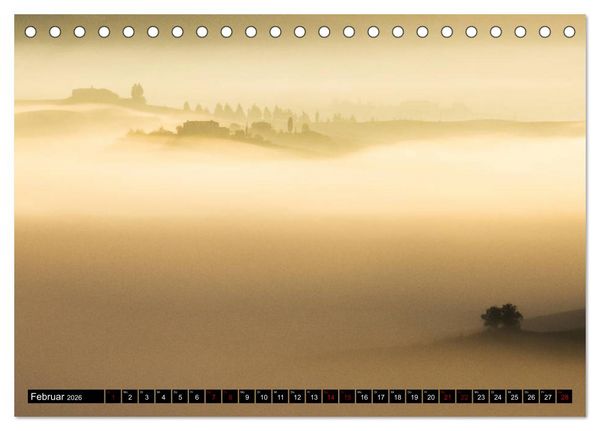 Produktbild: Toskana - Inseln im Nebel (Tischkalender 2026 DIN A5 quer), CALVENDO Monatskalender