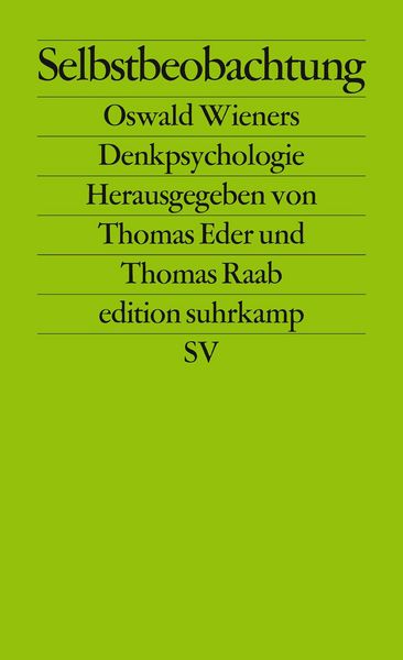 Produktbild: Selbstbeobachtung