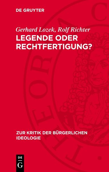 Produktbild: Legende oder Rechtfertigung?