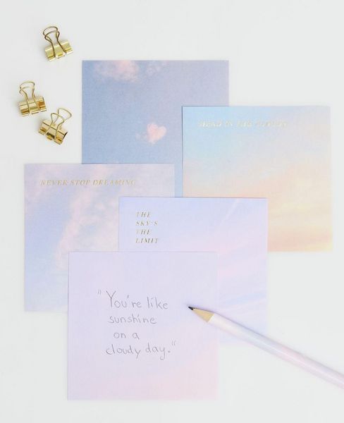 Produktbild: Notizzettel-Box The Sky is the Limit , 200 Blatt, 9x9 cm