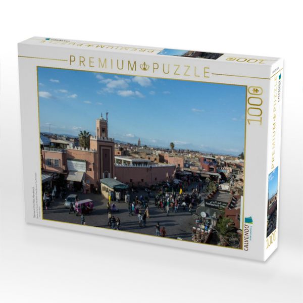 Produktbild: CALVENDO Puzzle Djemaa el-Fna-Platz, Marrakesch | 1000 Teile Lege-Gr&ouml;&szlig;e 64x48cm Foto-Puzzle f&uuml;r gl&uuml;ckliche Stunden