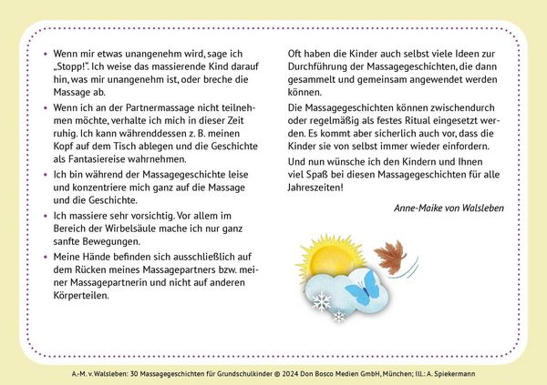 Produktbild: 30 Massagegeschichten f&uuml;r Grundschulkinder