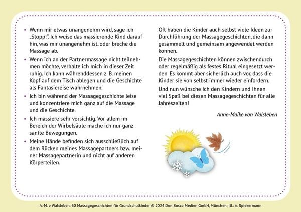 30 Massagegeschichten für Grundschulkinder