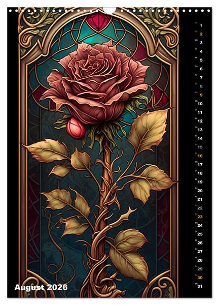 Produktbild: Jugendstil Blumen (Wandkalender 2026 DIN A3 hoch), CALVENDO Monatskalender
