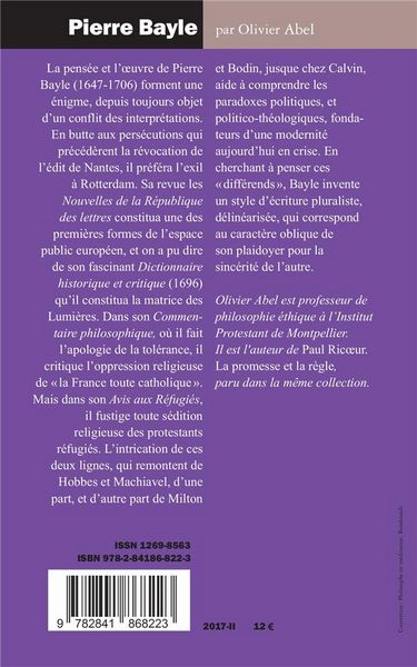 Produktbild: Pierre Bayle : les paradoxes politiques