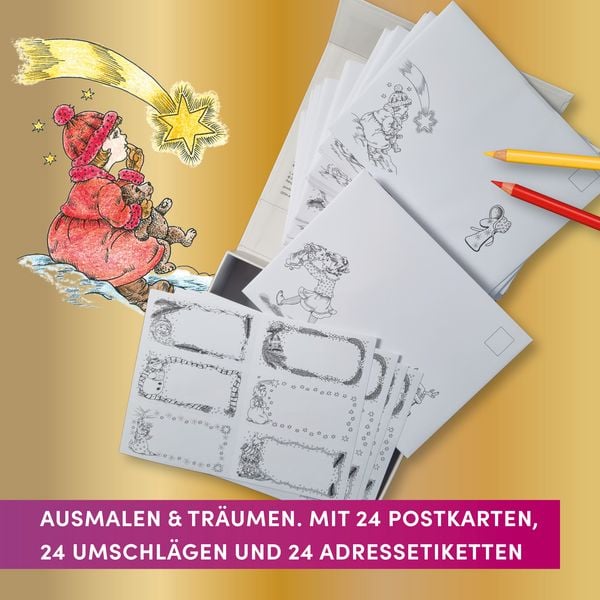 Produktbild: Christl Vogls Ausmalreise - der Adventskalender