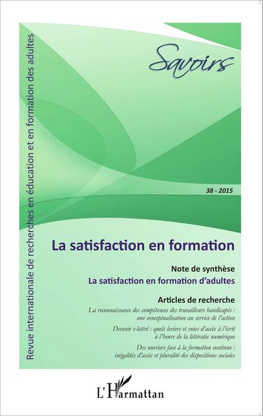 Produktbild: La satisfaction en formation