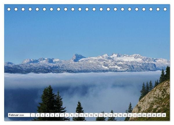 Produktbild: Die Alpen im Herzen von &Ouml;sterreich (Tischkalender 2026 DIN A5 quer), CALVENDO Monatskalender