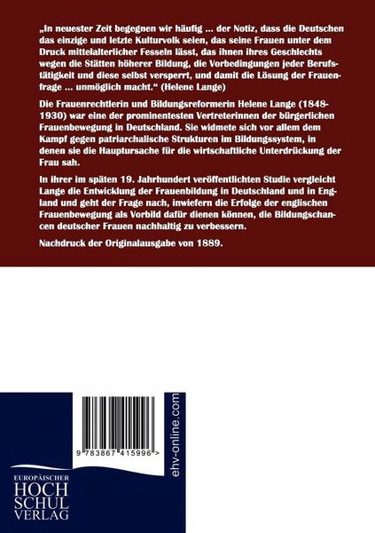 Produktbild: Frauenbildung