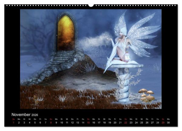 Produktbild: Elfenlichter (Wandkalender 2026 DIN A2 quer), CALVENDO Monatskalender