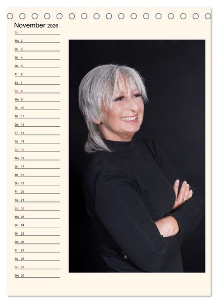 Produktbild: Silberhaar (Tischkalender 2026 DIN A5 hoch), CALVENDO Monatskalender