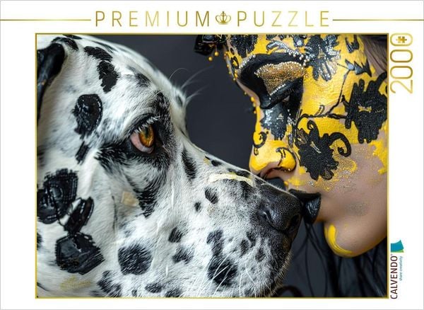 CALVENDO Puzzle Adele und Chicco | 2000 Teile Lege-Größe 90x67cm Foto-Puzzle für glückliche Stunden