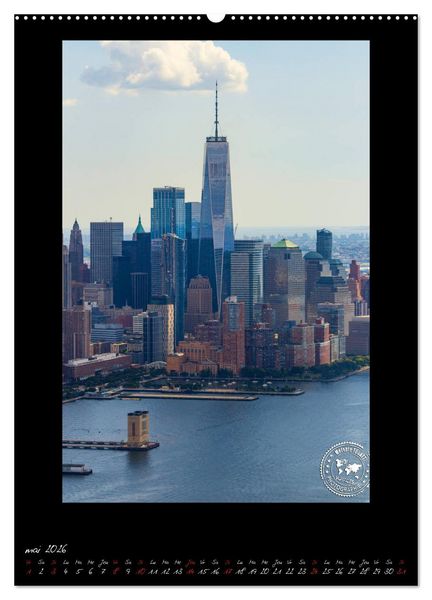 Produktbild: New York &ndash; Portraits incontournables (Calendrier mural 2026 DIN A2 horizontal) calendrier de bureau