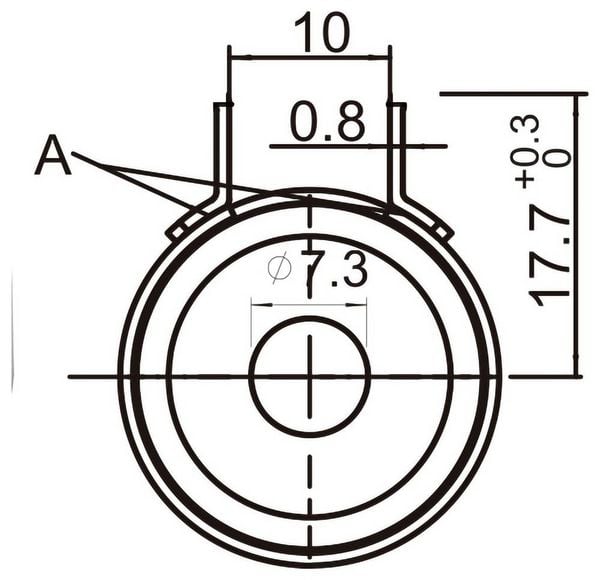 Produktbild: Atten A-1170 Hei&szlig;luftd&uuml;se Spitzen-Gr&ouml;&szlig;e 7.3 mm Spitzen-L&auml;nge 43 mm Inhalt 1 St.