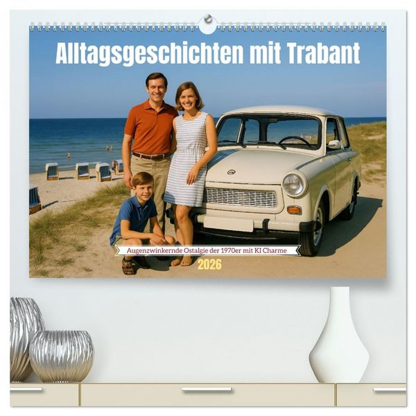 Produktbild: Alltagsgeschichten mit Trabant (hochwertiger Premium Wandkalender 2026 DIN A2 quer), Kunstdruck in Hochglanz