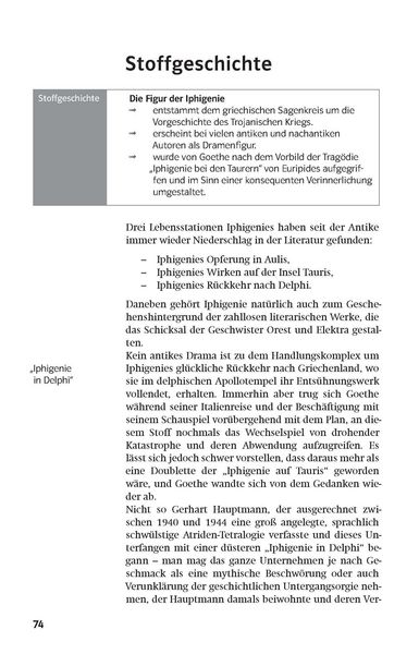 Produktbild: Lekt&uuml;rehilfen. Iphigenie auf Tauris